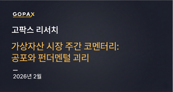 가상자산 시장 주간 코멘터리: 공포와 펀더멘털 괴리