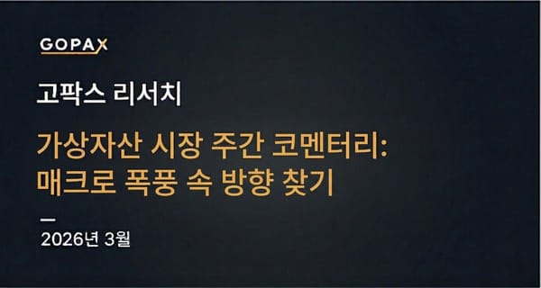 가상자산 시장 주간 코멘터리: 매크로 폭풍 속 방향 찾기